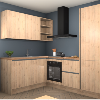 Madera Natuur greeploze keuken Boekarest 114293
