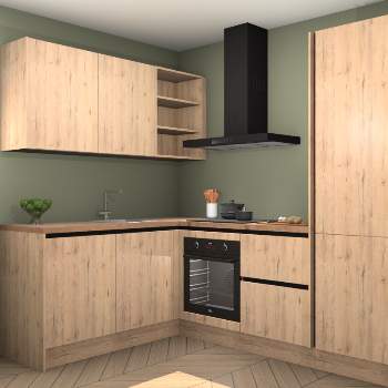 Madera Natuur greeploze keuken Boekarest 114296