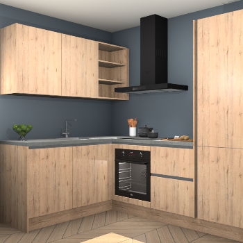Madera Natuur greeploze keuken Boekarest 114426