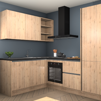 Madera Natuur greeploze keuken Boekarest 114439