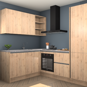 Madera Natuur greeploze keuken Boekarest 114462