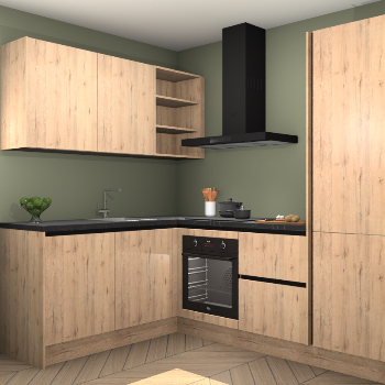 Madera Natuur greeploze keuken Boekarest 114479