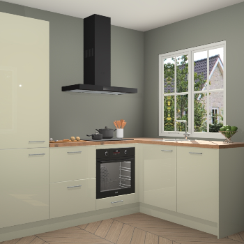 Magnolia hoogglans  keuken Linz 114556