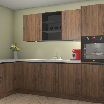 Noten greeploze keuken Gotenburg 114487