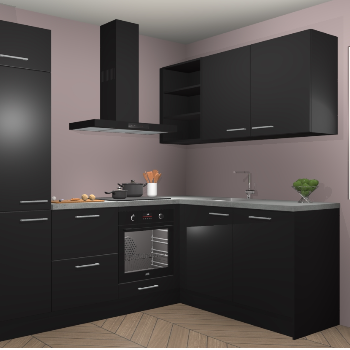 Zwarte keuken Krakau 114568