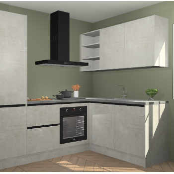 Beton Opal greeploze keuken Krakau 114216