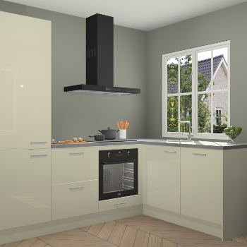 Magnolia hoogglans  keuken Linz 114662