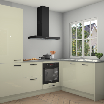 Magnolia hoogglans  keuken Linz 114664