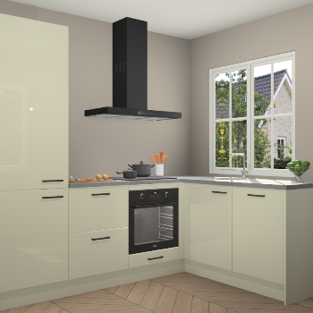 Magnolia hoogglans  keuken Linz 114665