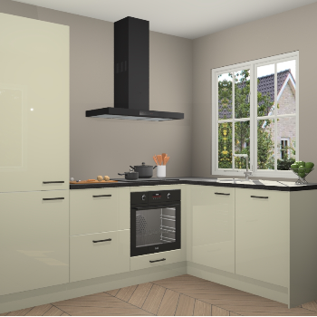 Magnolia hoogglans  keuken Linz 114671