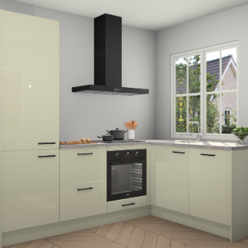 Magnolia hoogglans  keuken Linz 114682