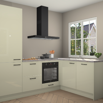 Magnolia hoogglans  keuken Linz 114683