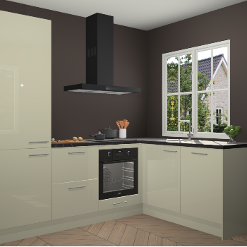 Magnolia hoogglans  keuken Linz 114685