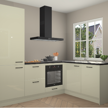 Magnolia hoogglans  keuken Linz 114689