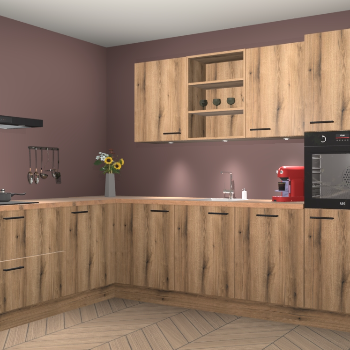 Goud Eiken keuken Gotenburg 114046