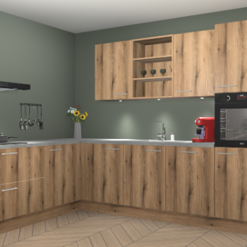 Goud Eiken keuken Gotenburg 114049