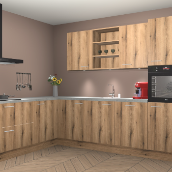 Goud Eiken keuken Gotenburg 114050