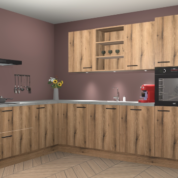 Goud Eiken keuken Gotenburg 114052