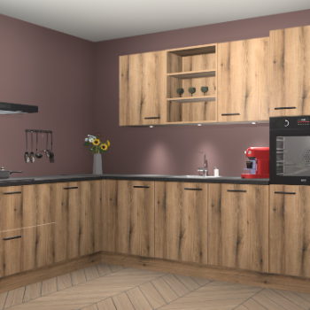 Goud Eiken keuken Gotenburg 114059