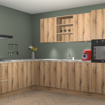 Goud Eiken keuken Gotenburg 114064