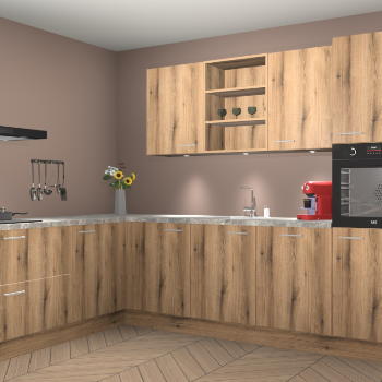 Goud Eiken keuken Gotenburg 114065