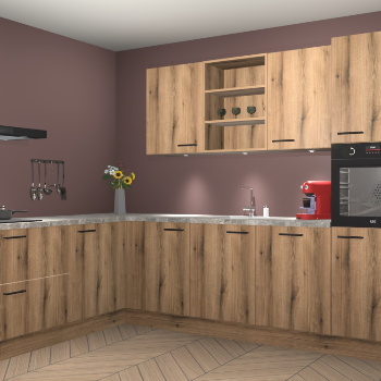 Goud Eiken keuken Gotenburg 114067