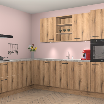 Goud Eiken keuken Gotenburg 114068