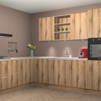 Goud Eiken keuken Gotenburg 114079