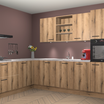 Goud Eiken keuken Gotenburg 114081