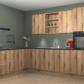 Goud Eiken keuken Gotenburg 114087