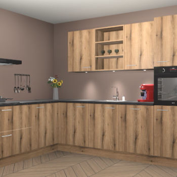 Goud Eiken keuken Gotenburg 114088