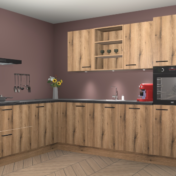 Goud Eiken keuken Gotenburg 114090