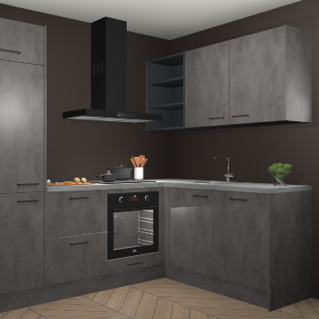 Beton Antraciet keuken Krakau 114849