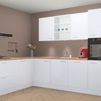 Sneeuwwitte hoogglans keuken Gotenburg 114749