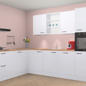 Sneeuwwitte hoogglans keuken Gotenburg 114752