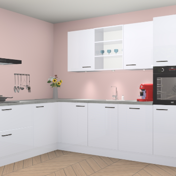 Sneeuwwitte hoogglans keuken Gotenburg 114800