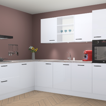 Sneeuwwitte hoogglans keuken Gotenburg 114936