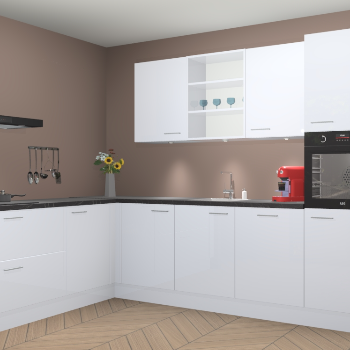 Sneeuwwitte hoogglans keuken Gotenburg 114941