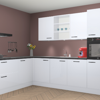 Sneeuwwitte hoogglans keuken Gotenburg 114943