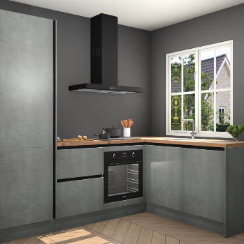 Beton Parelgrijs greeploze keuken Linz 115334