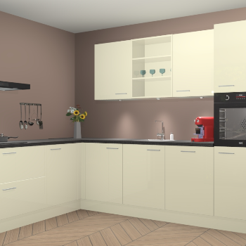 Magnolia hoogglans keuken Gotenburg 115168