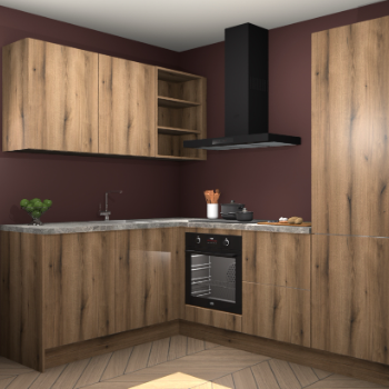 Goud Eiken keuken Boekarest 115486