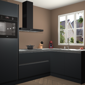 Onyxgrijze greeploze keuken Victoria 115350