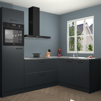 Onyxgrijze keuken Victoria 115354