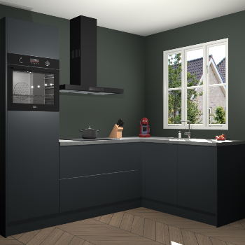 Onyxgrijze keuken Victoria 115366