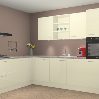 Magnolia hoogglans keuken Gotenburg 115174