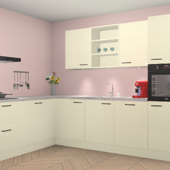 Magnolia hoogglans keuken Gotenburg 115191