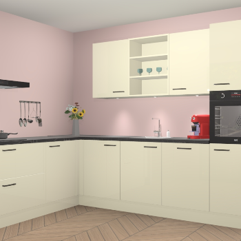 Magnolia hoogglans keuken Gotenburg 115275