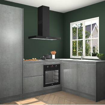 Beton Parelgrijs greeploze keuken Linz 115432