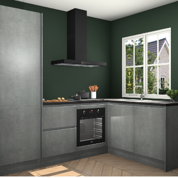 Beton Parelgrijs greeploze keuken Linz 115438